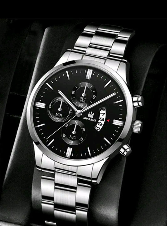 Montre Homme Couleur Argent Modèle 1085