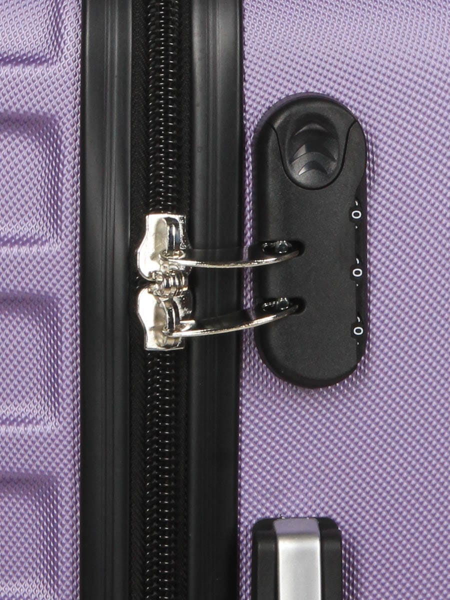 Lot de valises Rigides- Petite, Moyenne et Grande Taille -Idéales pour tous vos voyages. Modèles 03103 couleur Violet