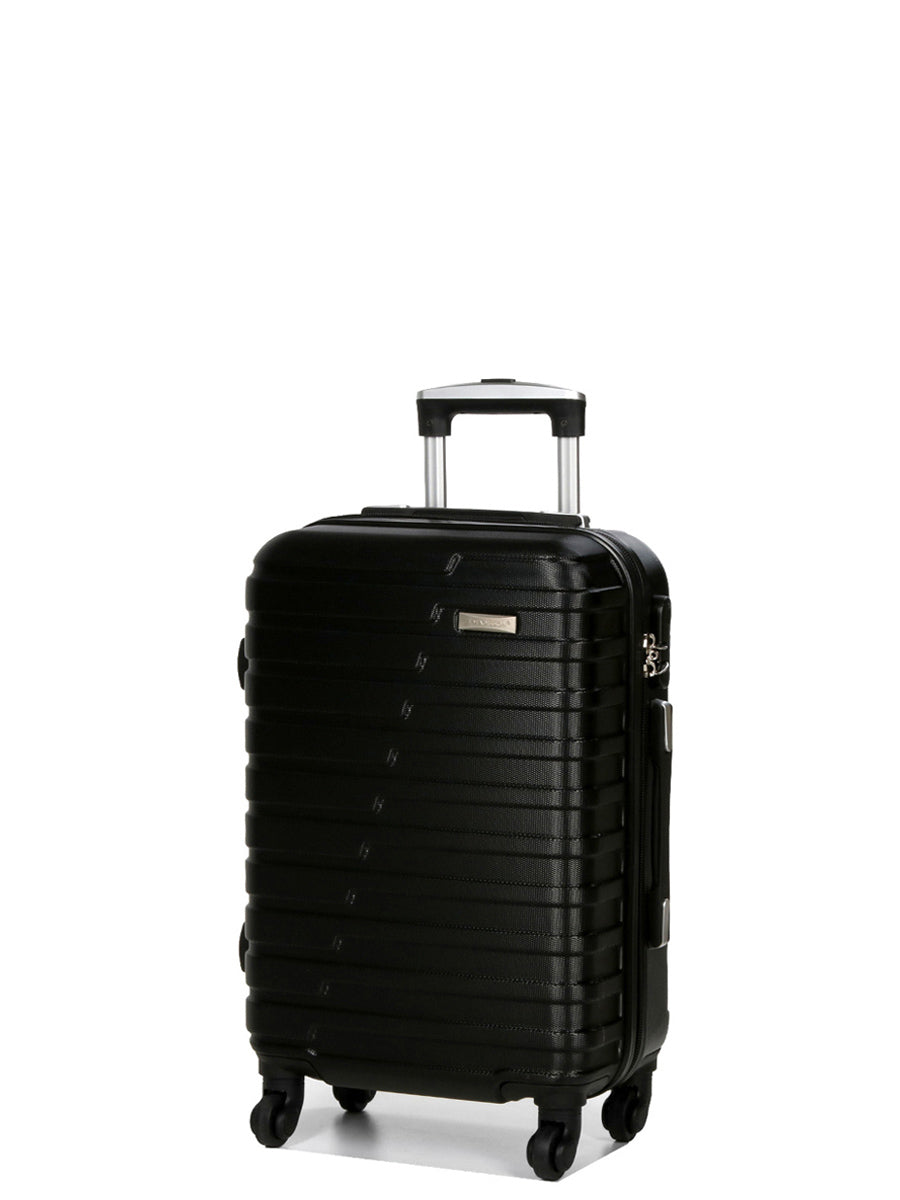 Lot de valises Rigides- Petite, Moyenne et Grande Taille -Idéales pour tous vos voyages. Modèles 03103 couleur Noir
