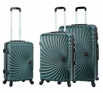 Set de 3 Valises Trolley 4 Roues Couleur Noir - Madisson M44603