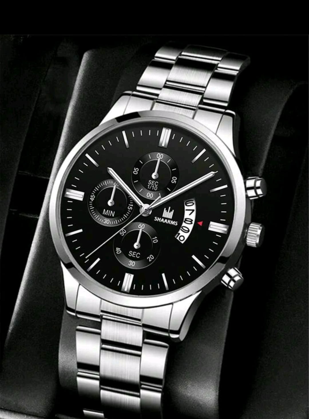 Montre Homme Couleur Argent Modèle 1085