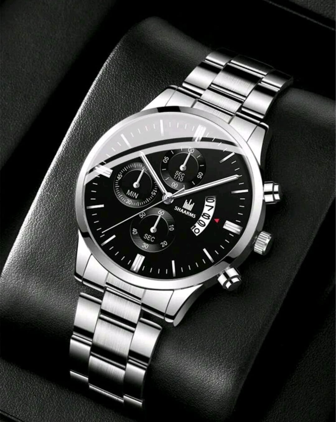 Montre Homme Couleur Argent Modèle 1085