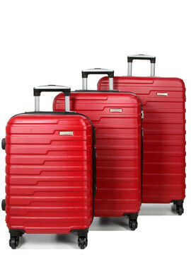 lot de 3 valise en plastique