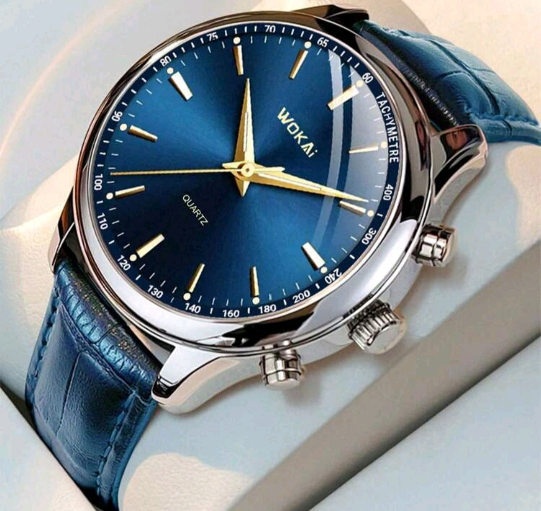Montre homme couleurs de bracelet bleu